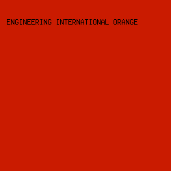 CA1B00 - Engineering International Orange color image preview
