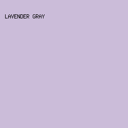CBBCD9 - Lavender Gray color image preview