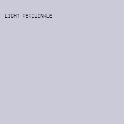 CBCAD9 - Light Periwinkle color image preview