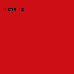 CD0E14 - Venetian Red color image preview