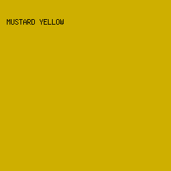 CEAF00 - Mustard Yellow color image preview