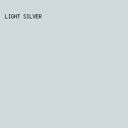 D0D9DD - Light Silver color image preview