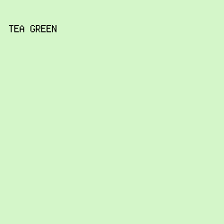 D4F6C9 - Tea Green color image preview