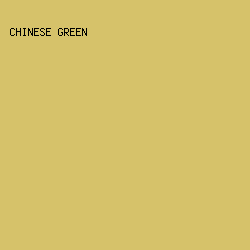 D6C26A - Chinese Green color image preview