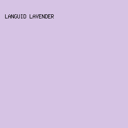 D6C3E4 - Languid Lavender color image preview