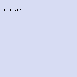 D7DCF3 - Azureish White color image preview