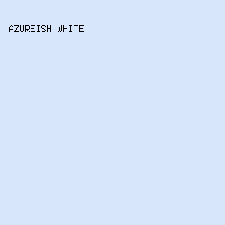 D7E6FA - Azureish White color image preview