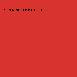 D8332F - Permanent Geranium Lake color image preview