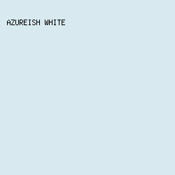 D8EAF0 - Azureish White color image preview