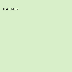 D8EFC9 - Tea Green color image preview