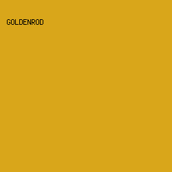 D9A61A - Goldenrod color image preview