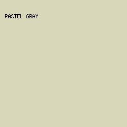 D9D7B9 - Pastel Gray color image preview