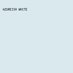 D9E9EE - Azureish White color image preview
