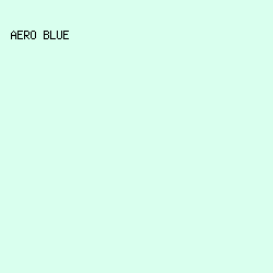 D9FFEE - Aero Blue color image preview