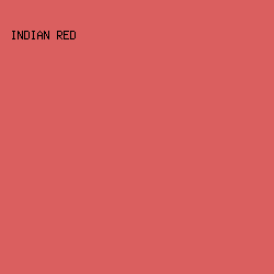DA5F5F - Indian Red color image preview