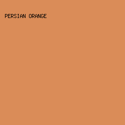 DA8C58 - Persian Orange color image preview