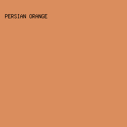 DA8D5D - Persian Orange color image preview