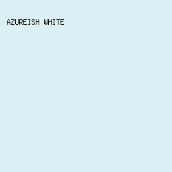 DAF0F4 - Azureish White color image preview