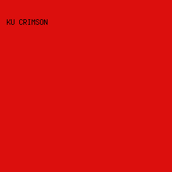 DC0F0D - KU Crimson color image preview