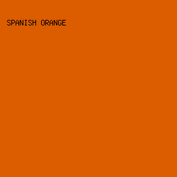 DC5C00 - Spanish Orange color image preview