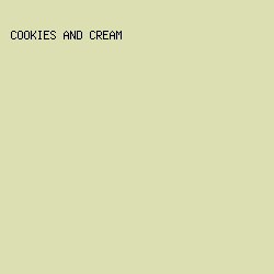 DCDFB1 - Cookies And Cream color image preview