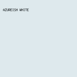 DCE8EC - Azureish White color image preview