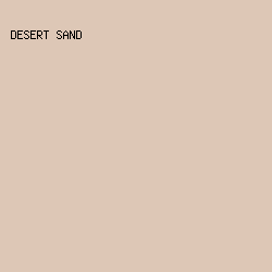 DDC7B6 - Desert Sand color image preview