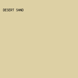 DDD0A4 - Desert Sand color image preview
