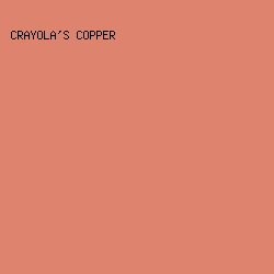 DE836E - Crayola's Copper color image preview