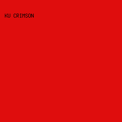 DF0D0D - KU Crimson color image preview