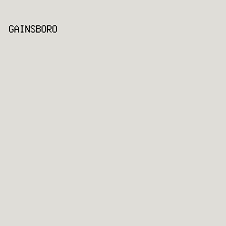 DFDDD8 - Gainsboro color image preview