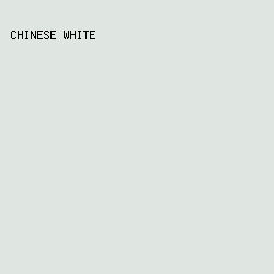 DFE6E2 - Chinese White color image preview
