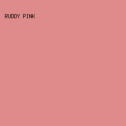 E08B8B - Ruddy Pink color image preview