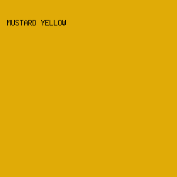 E0AB07 - Mustard Yellow color image preview
