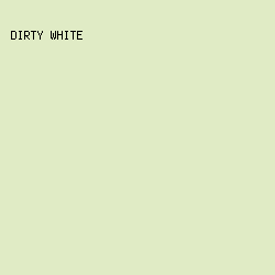 E0EBC5 - Dirty White color image preview
