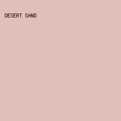 E1BFB8 - Desert Sand color image preview