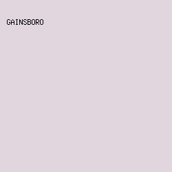 E1D6DE - Gainsboro color image preview