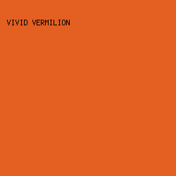 E35F22 - Vivid Vermilion color image preview