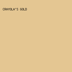 E4C692 - Crayola's Gold color image preview