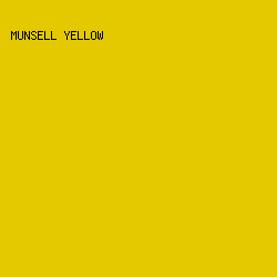 E4C900 - Munsell Yellow color image preview