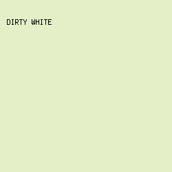 E4EEC7 - Dirty White color image preview