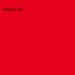 E6011D - Cadmium Red color image preview