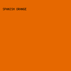 E66800 - Spanish Orange color image preview