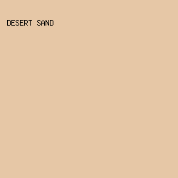E6C7A6 - Desert Sand color image preview