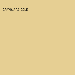 E6CF93 - Crayola's Gold color image preview