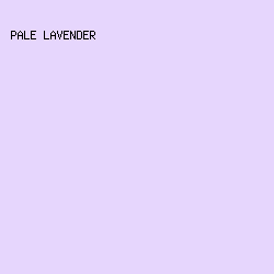 E6D6FD - Pale Lavender color image preview