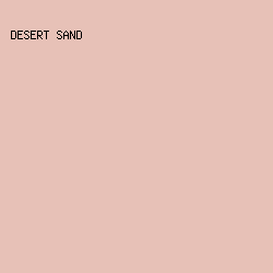E7C1B7 - Desert Sand color image preview