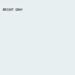 E7EFF0 - Bright Gray color image preview