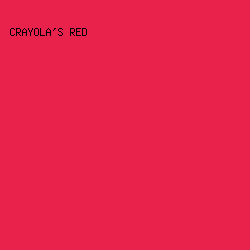E8224A - Crayola's Red color image preview
