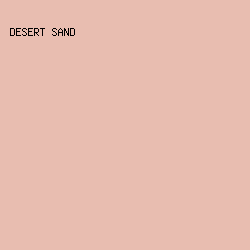 E8BDB0 - Desert Sand color image preview